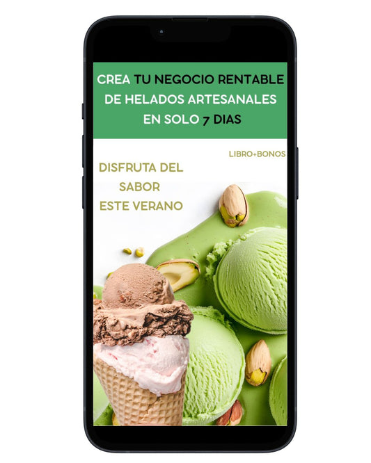 LIBRO HELADOS ARTESANALES + BONOS DE REGALO